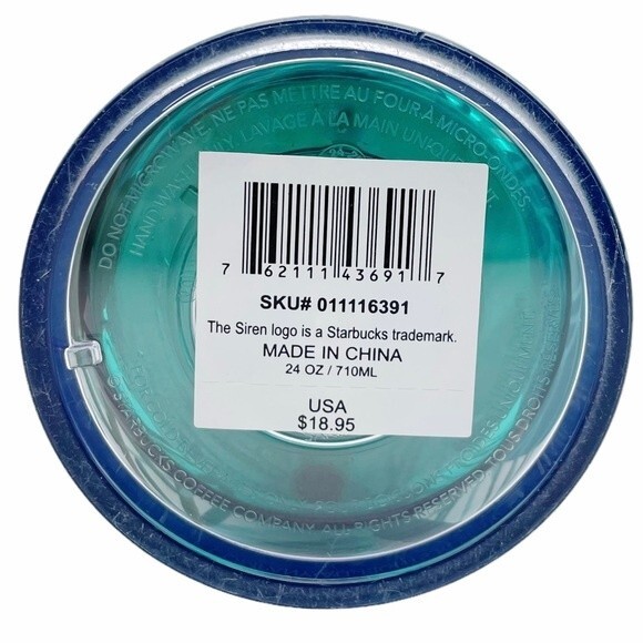 Starbucks Venti Cold Cup Washington the Evergreen State Tumbler Green 24 fl oz - Picture 12 of 13